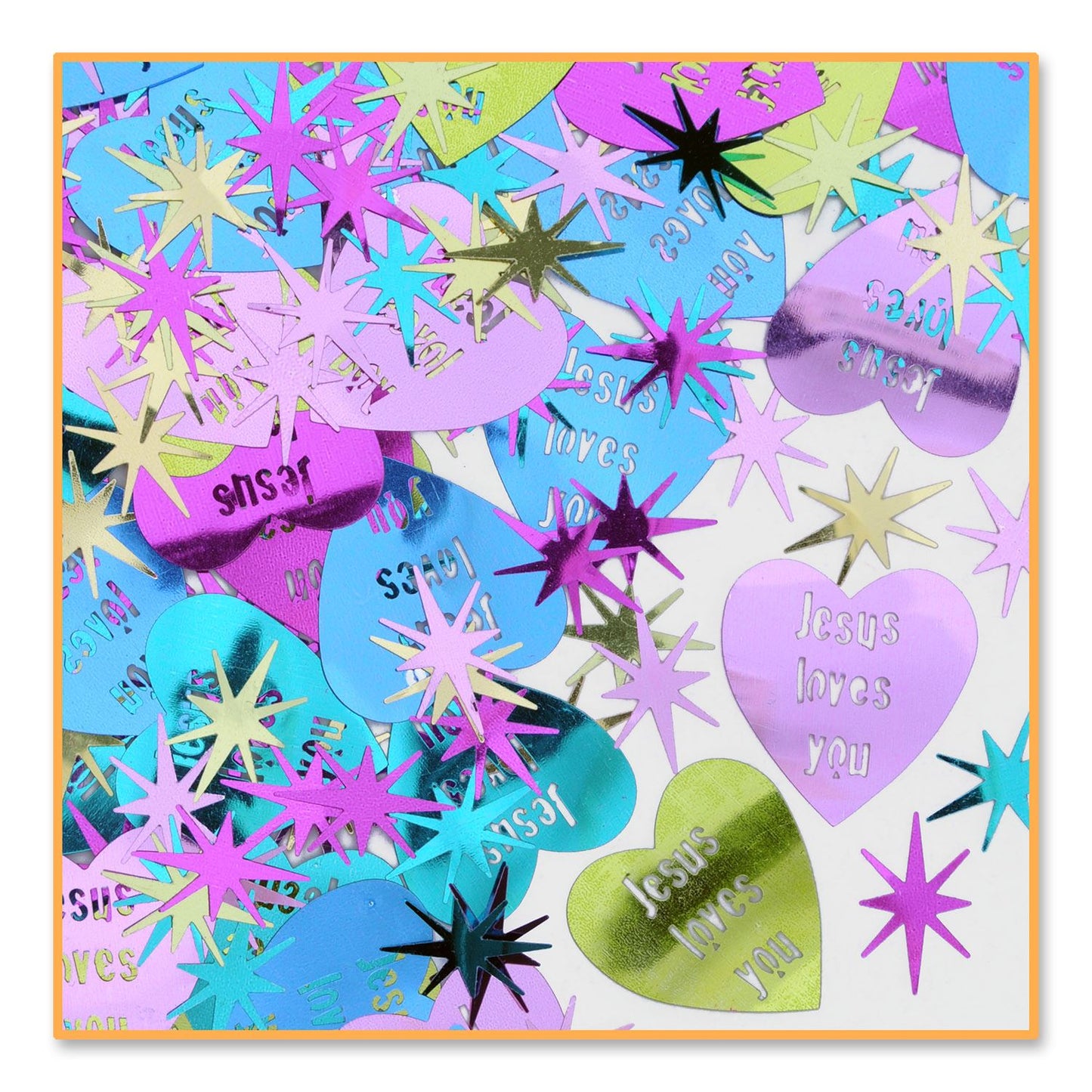 Beistle Jesus Loves You Confetti - Religious | Party Supply | Decoration