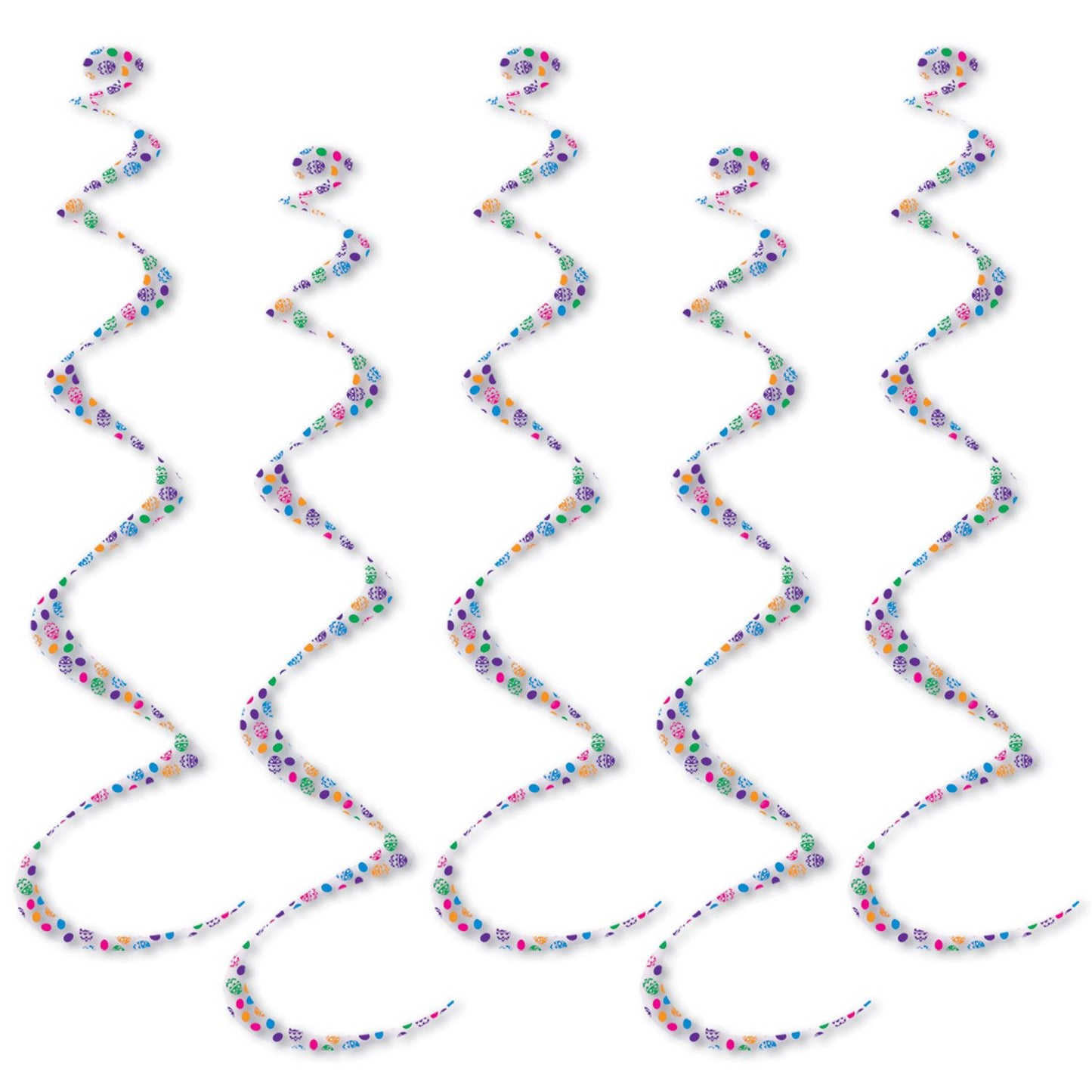 Beistle Printed Easter Egg Twirly Whirlys | Party Supply | Decoration