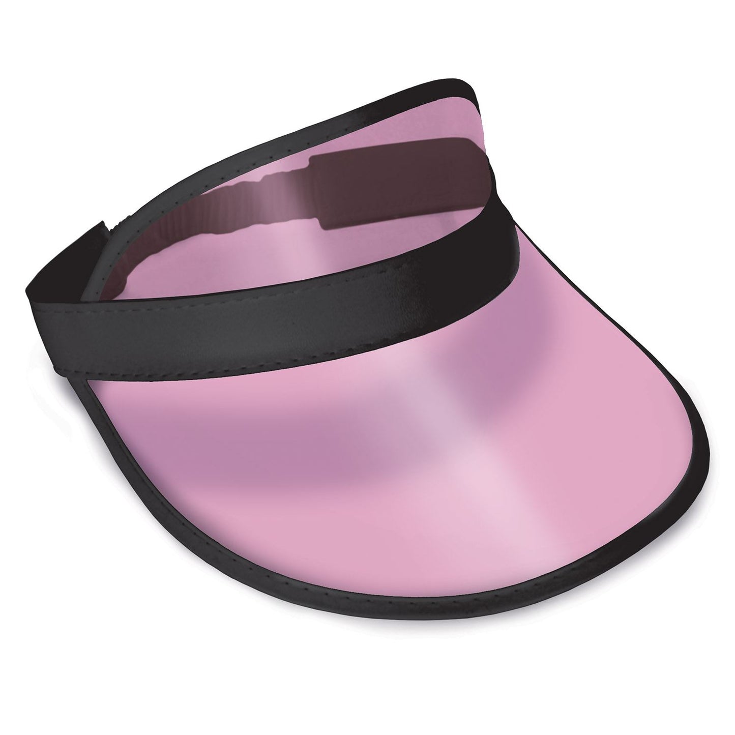 Beistle Clear Plastic Dealer's Visor - Cerise - Casino | Party Supply