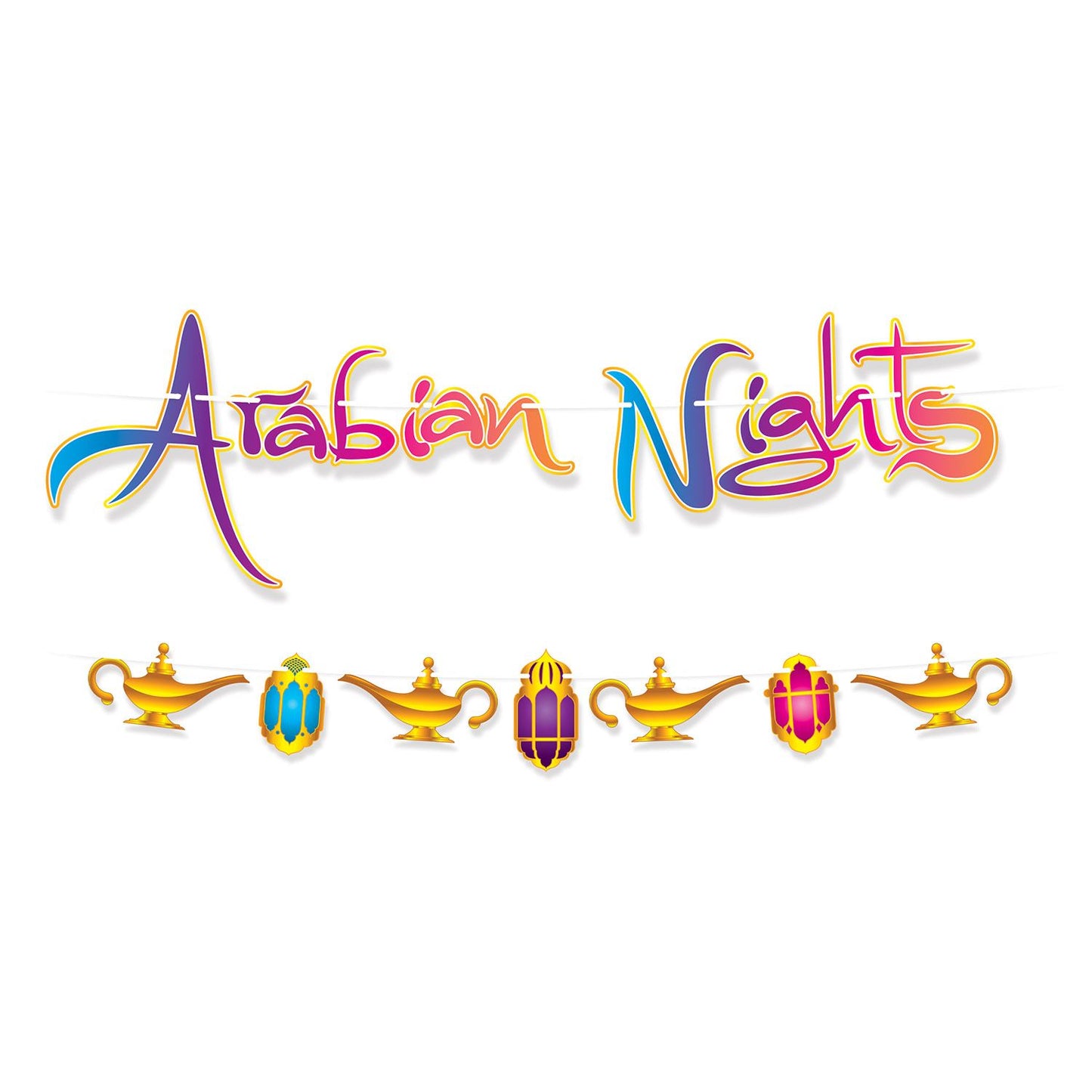 Beistle Arabian Nights Streamer Set | Party Supply | Decoration