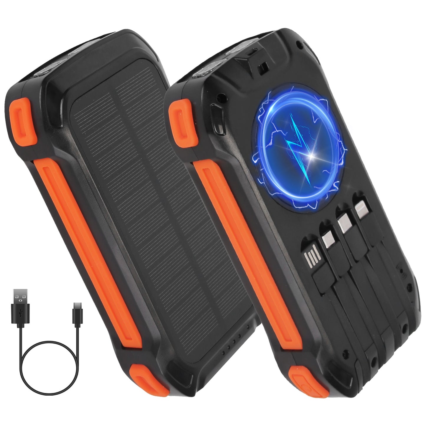 Portable Solar Charger 49800mAh Power Bank External Battery Pack 22.5W PD F 0611
