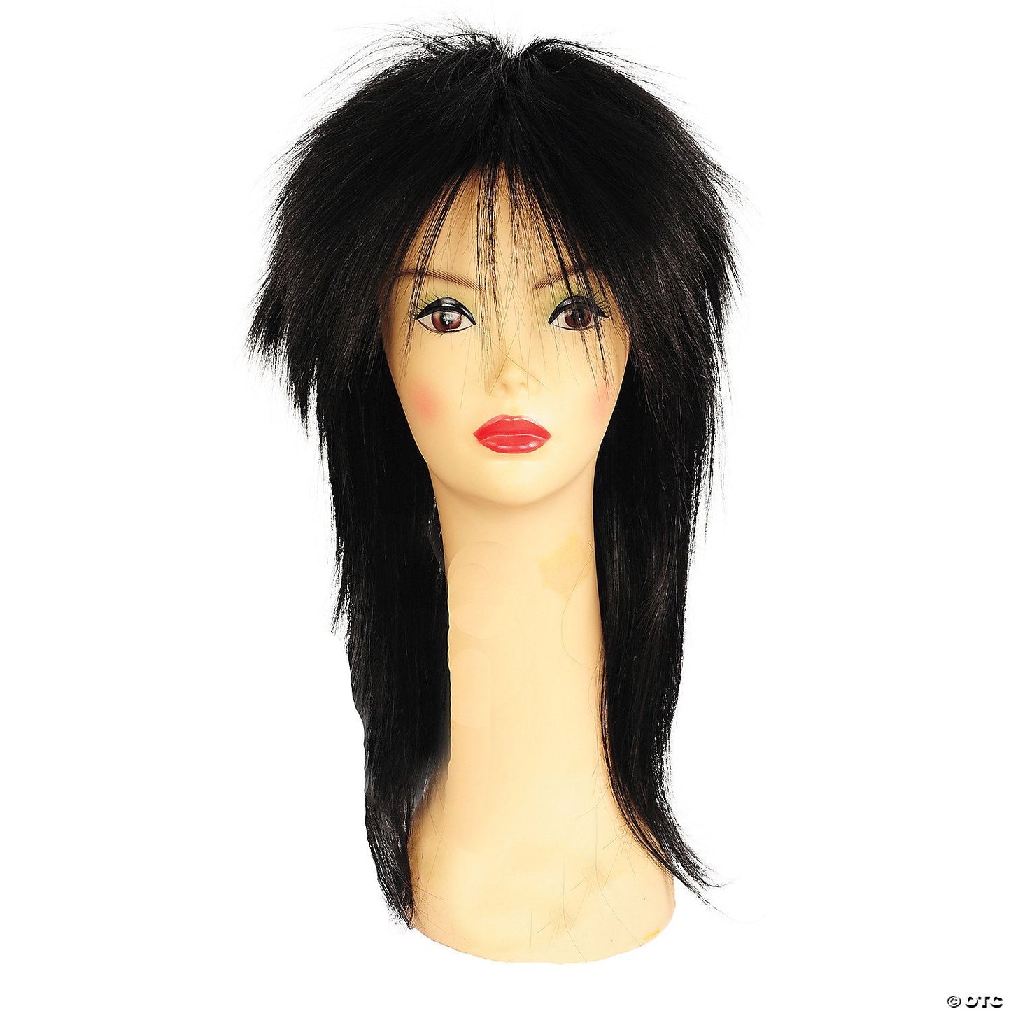 Long Punky Shag Wig Black