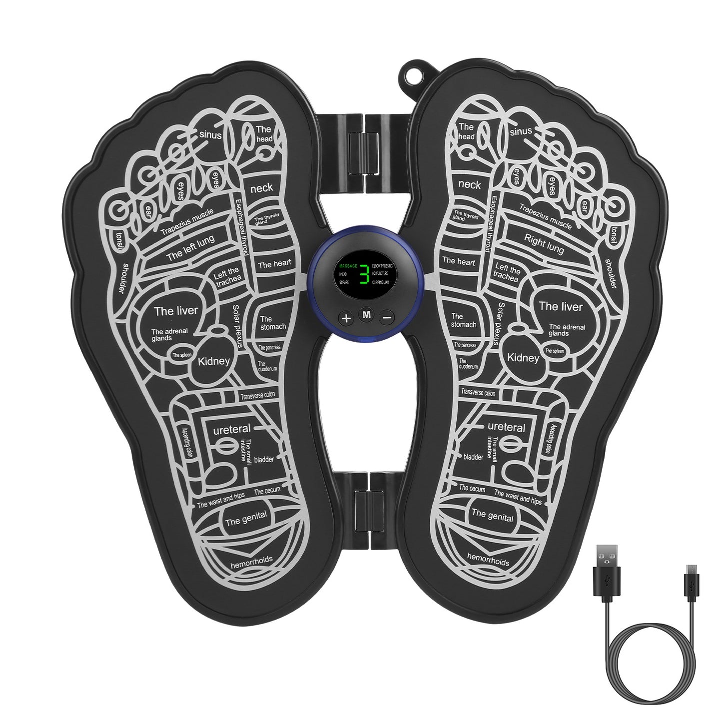 EMS Foot Massager Electric Foot Acupressure Mat USB Rechargeable Feet