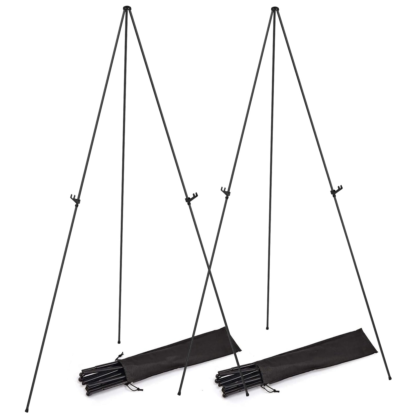 2 Pack Easel Stand for Display 61in Collapsible A Frame Tripod Easel Iron Alloy
