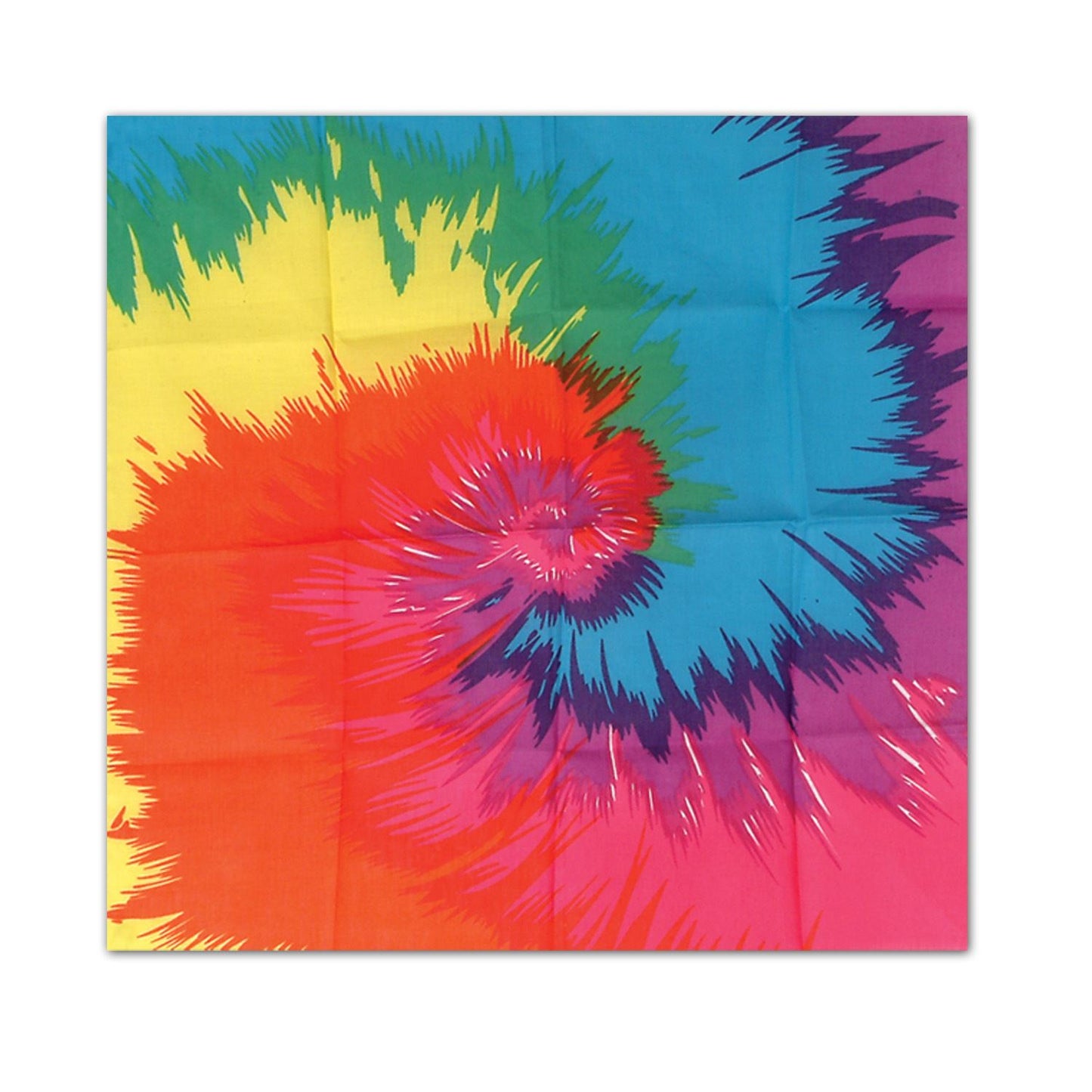 Beistle Tie-Dyed Bandana - 60's | Party Supply | Decoration