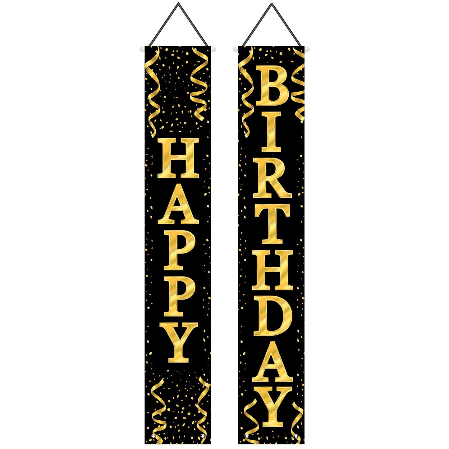Beistle Happy Birthday Fabric Door Panel Set | Party Supply | Decoration