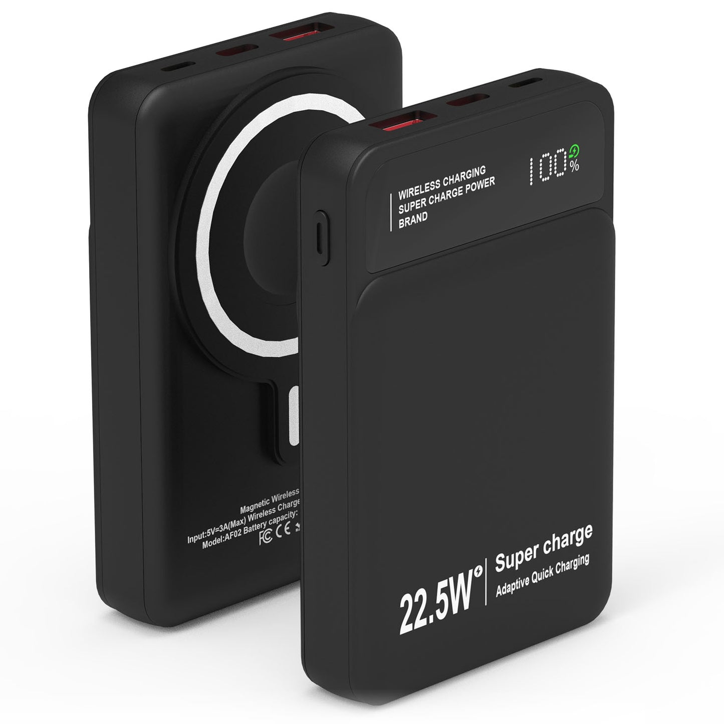 10000mAh Magsafe 3 In 1 Portable Charger PD22.5W Magnetic Fast Charger Fast