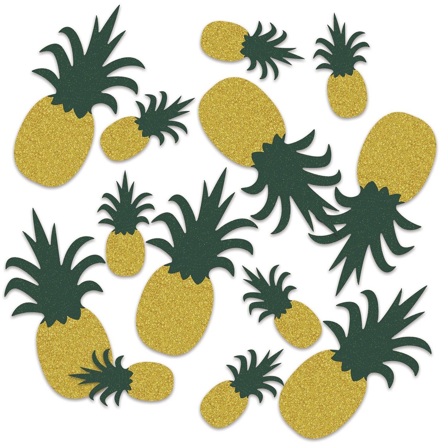 Beistle Pineapple Deluxe Sparkle Confetti - Luau | Party Supply | Decoration