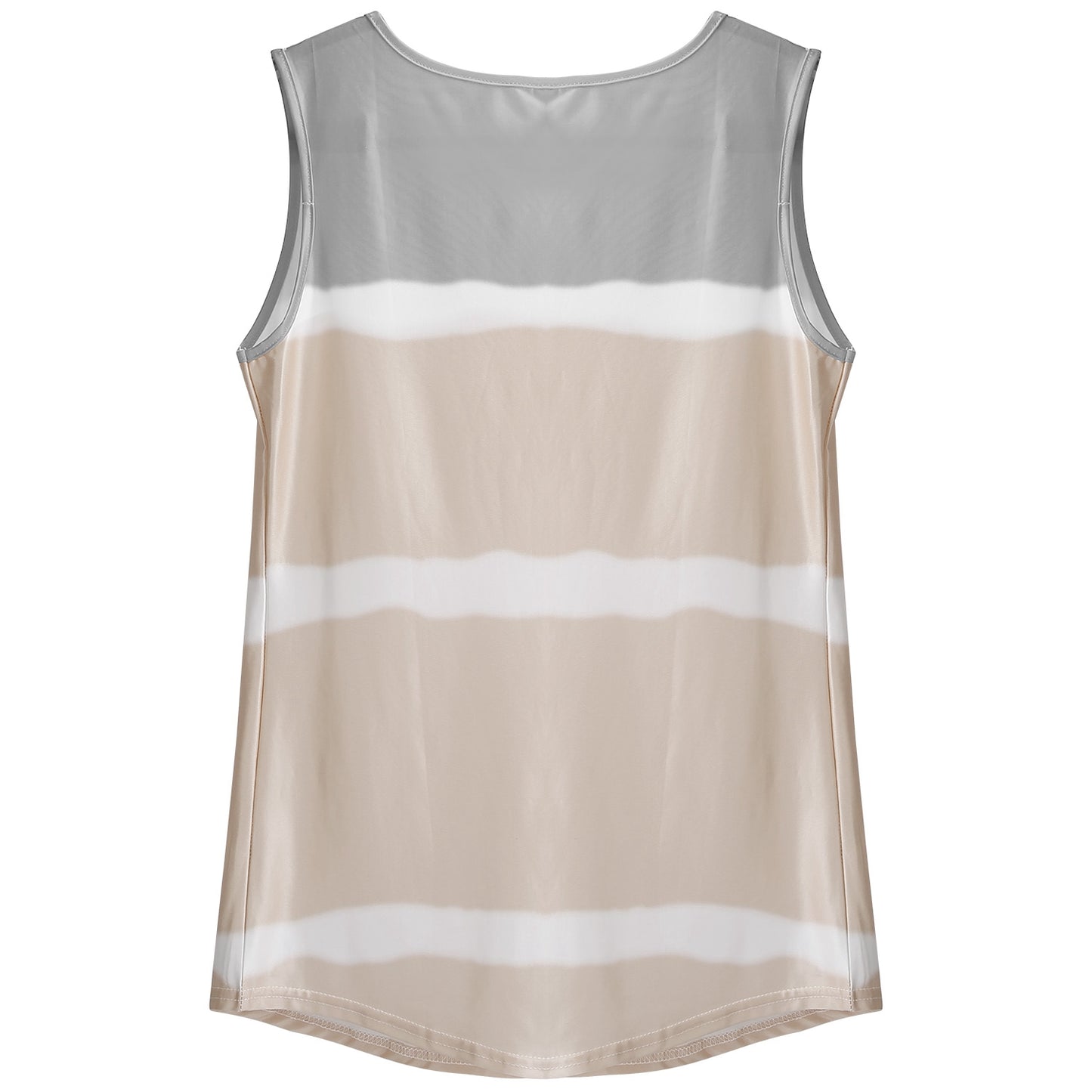 Women Tie-dye Sleeveless Tank Tops Summer Loose T Shirts Tops Button Down