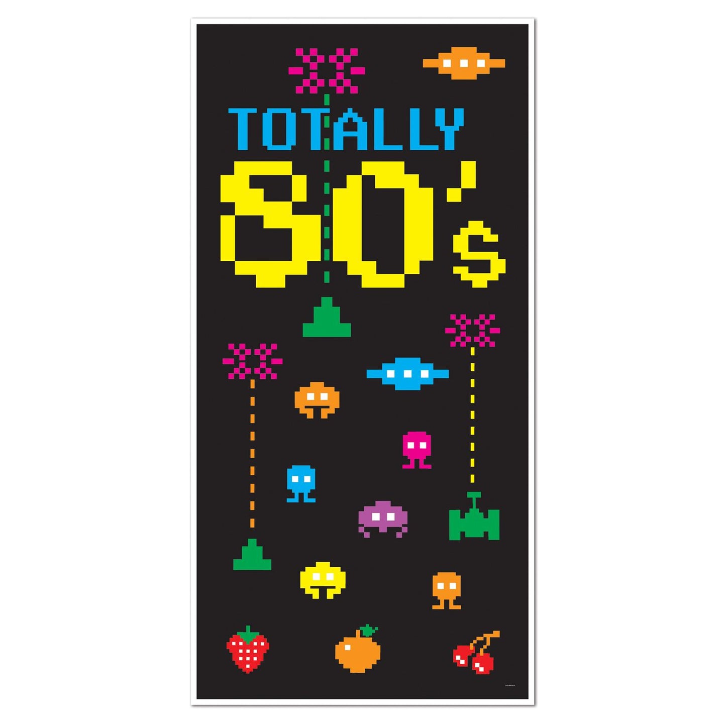 Beistle 80's Door Cover | Party Supply | Decoration