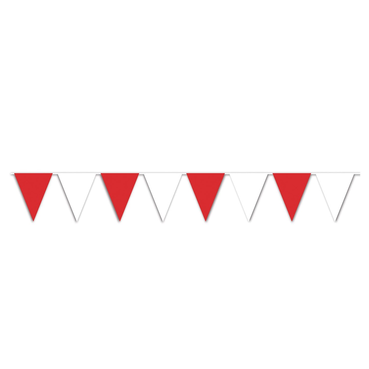 Beistle Red & White Pennant Banner 30ft - Circus | Party Supply | Decoration