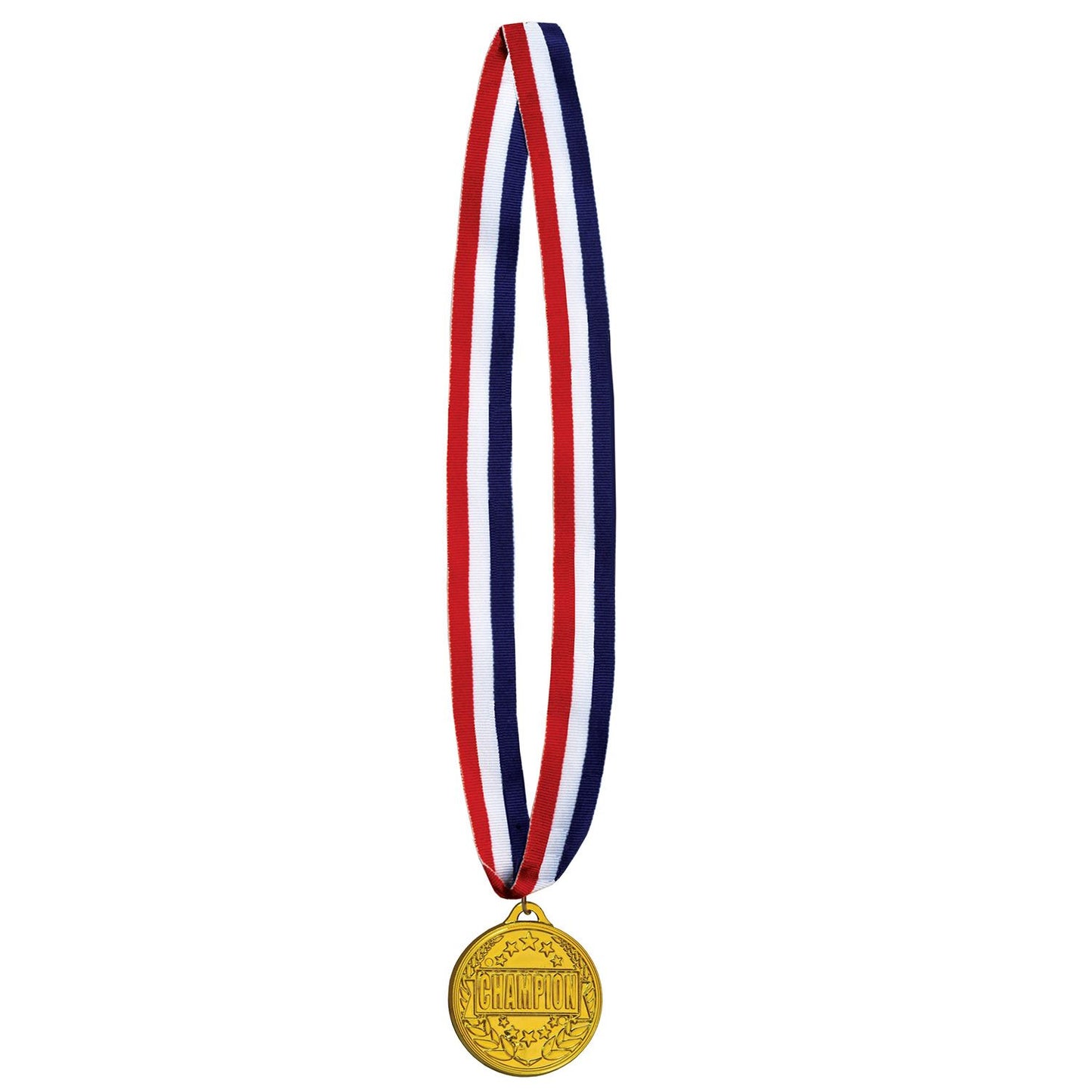 Beistle Champion Medal w/Ribbon - Sports | Party Supply | Decoration | Favor