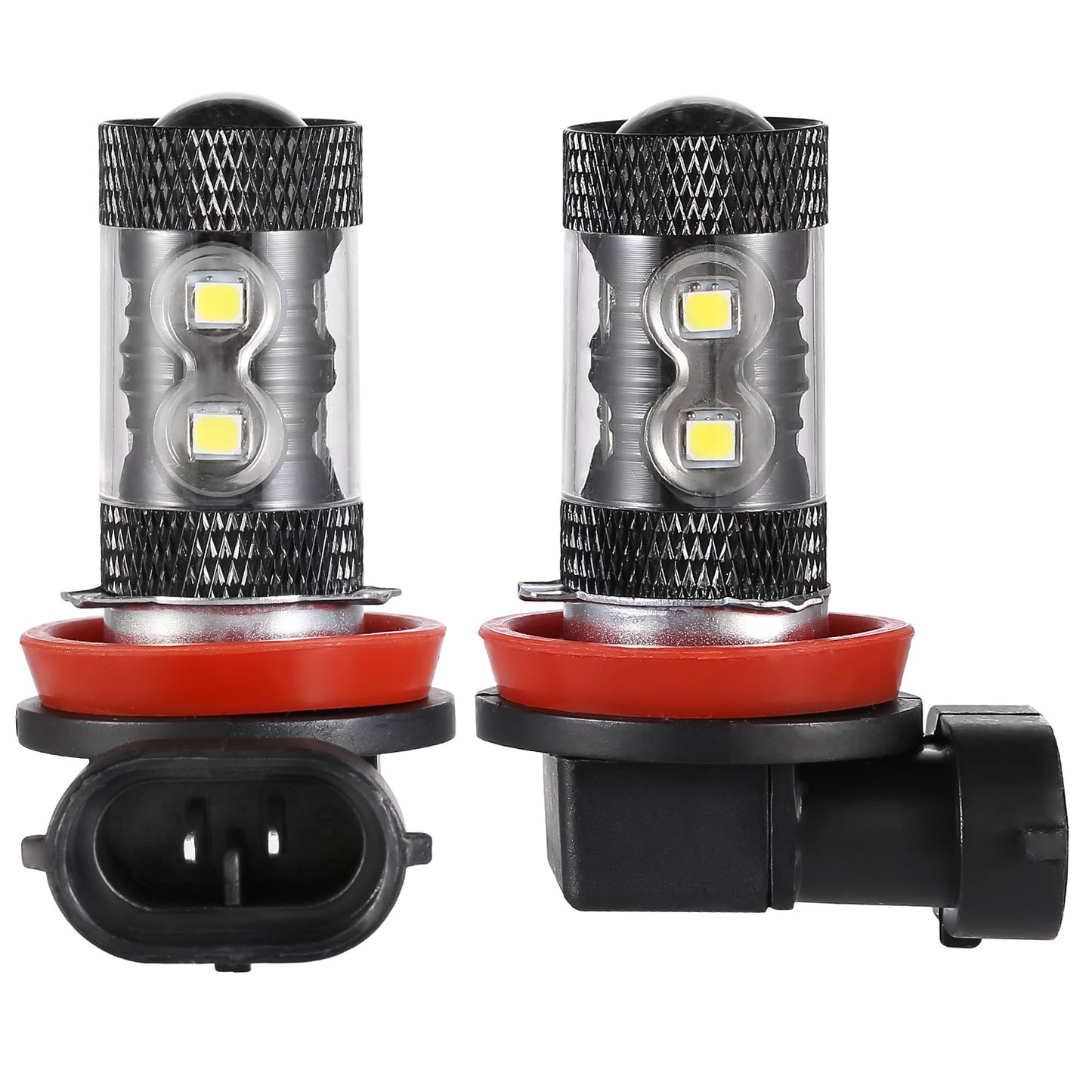 2PCS 800LM 50W H8/H9/H11 LED Fog DRL Light Bulb IP68 Waterproof 10 2835 LEDs