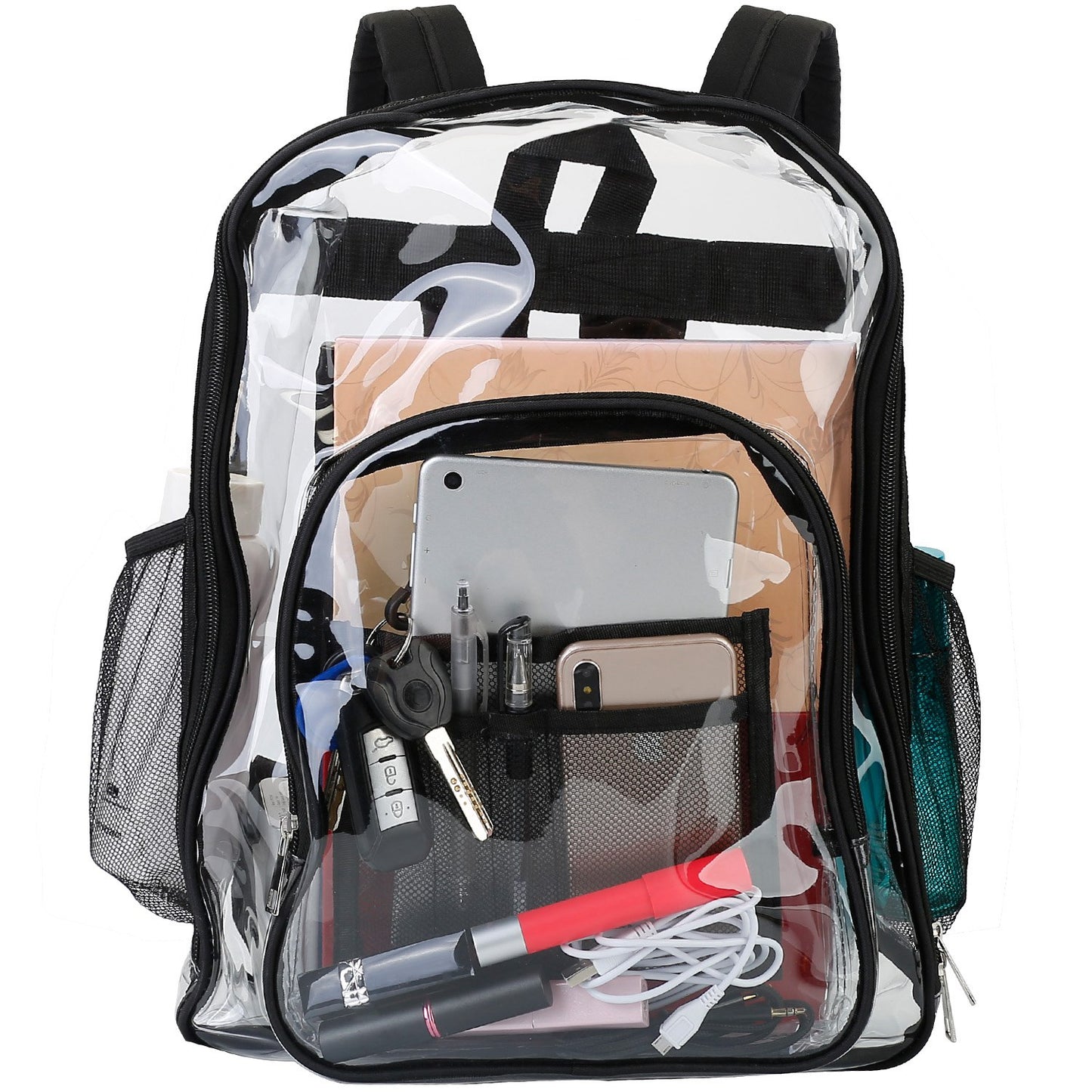 Clear Backpack Heavy Duty Transparent Book Bag Waterproof PVC Clear Backpack