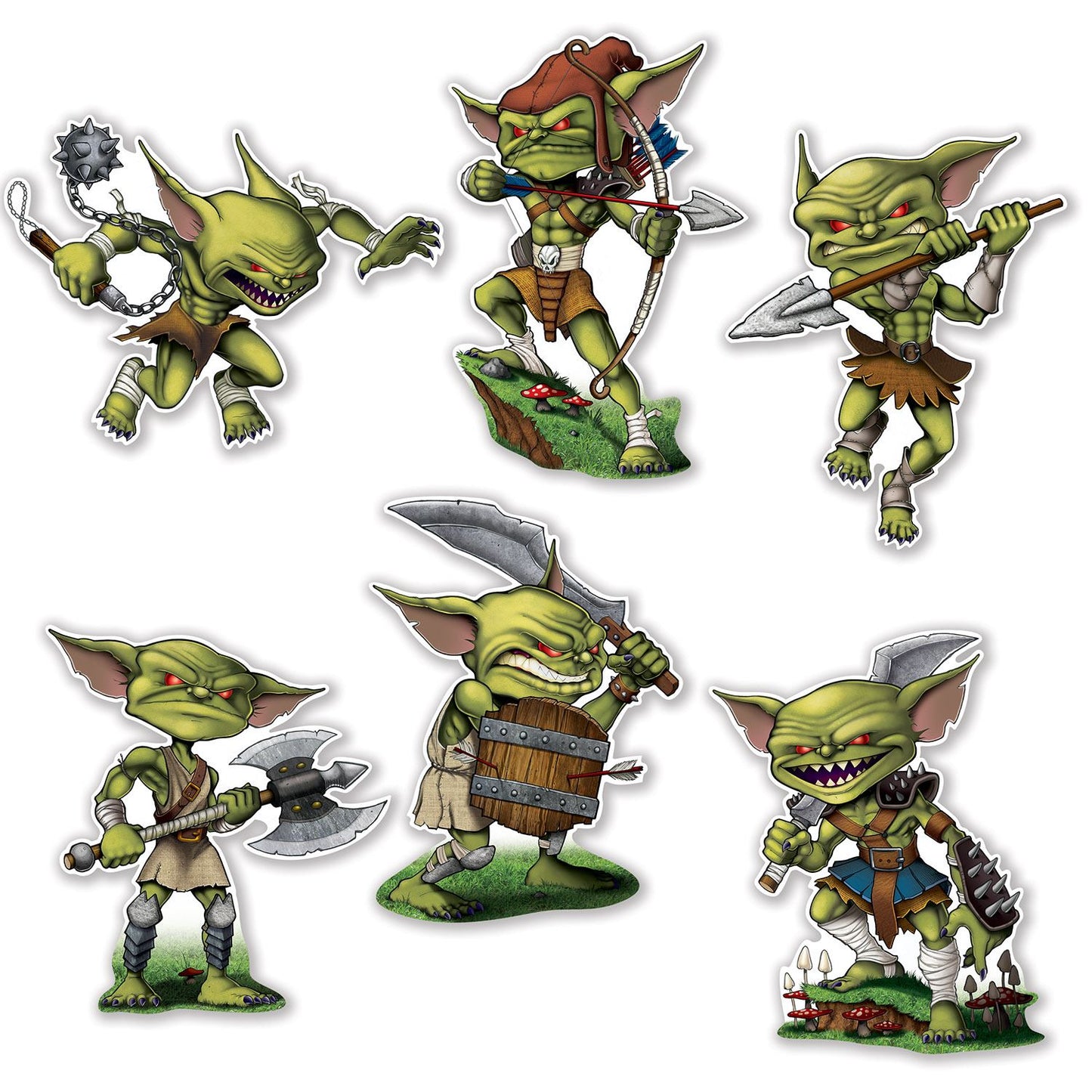 Beistle Goblin Cutouts - Fantasy | Party Supply | Decoration