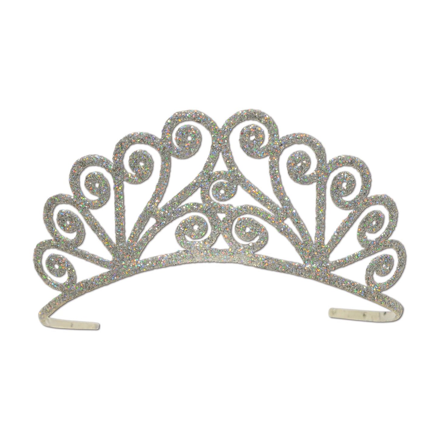 Beistle Silver Glittered Tiara - General Occasion | Party Supply | Decoration