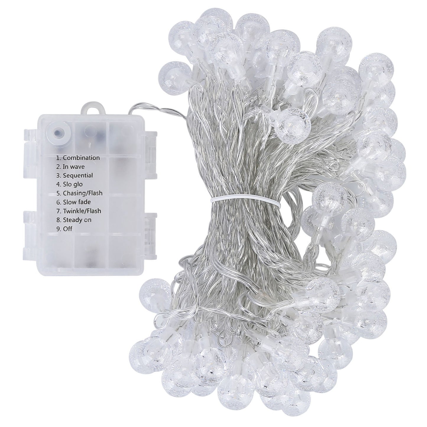 32.8Feet Globe String Lights Battery Powered Waterproof Decorative Fairy Lamp