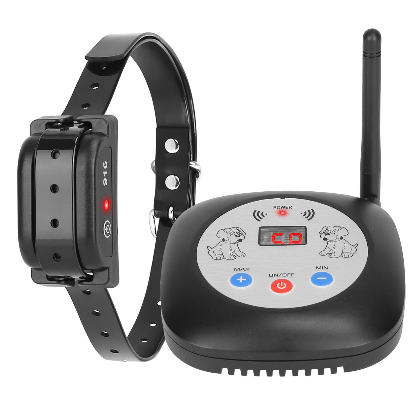 328FT Electric Wireless Dog Fence System With GPS Location Monitor Collar