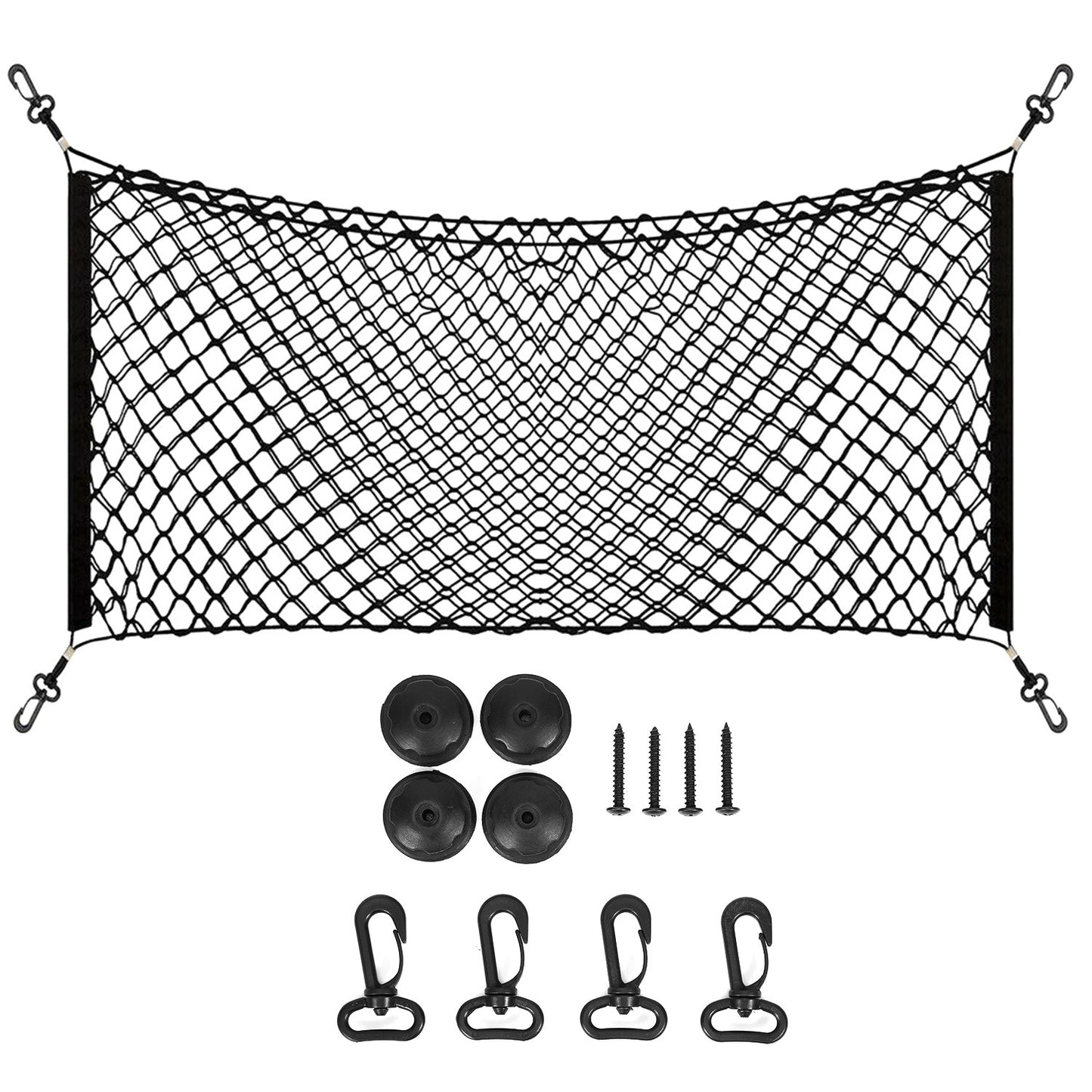 Trunk Cargo Net Stretchable Universal Elastic Truck Net Rear Seat Trunk Storage