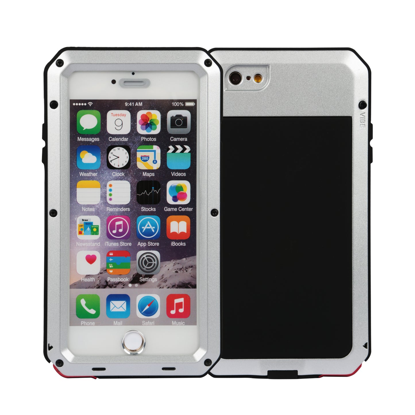 Rugged Shock-Resistant Hybrid Full Cover Case For iPhone 6 Plus Cellphone & 0613