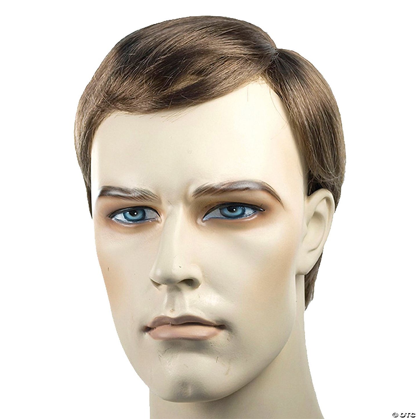 Mens Side-Part Wig | Light Chestnut Brown