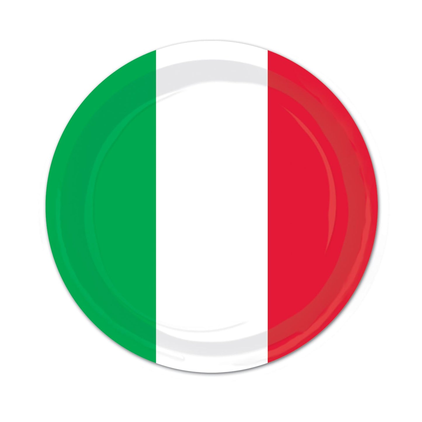 Beistle Red, White, and Green Paper Plates - Fiesta/Cinco de Mayo | Party
