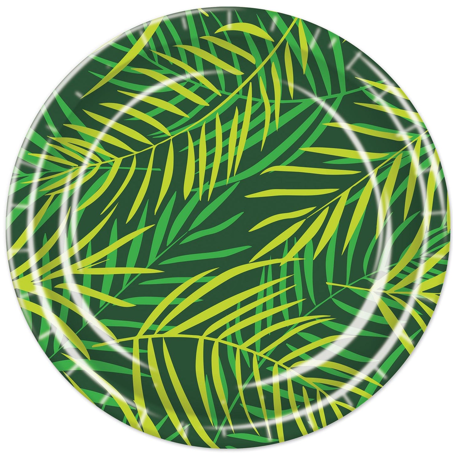 Beistle Palm Leaf Plates - Party Supply Decoration for Luau