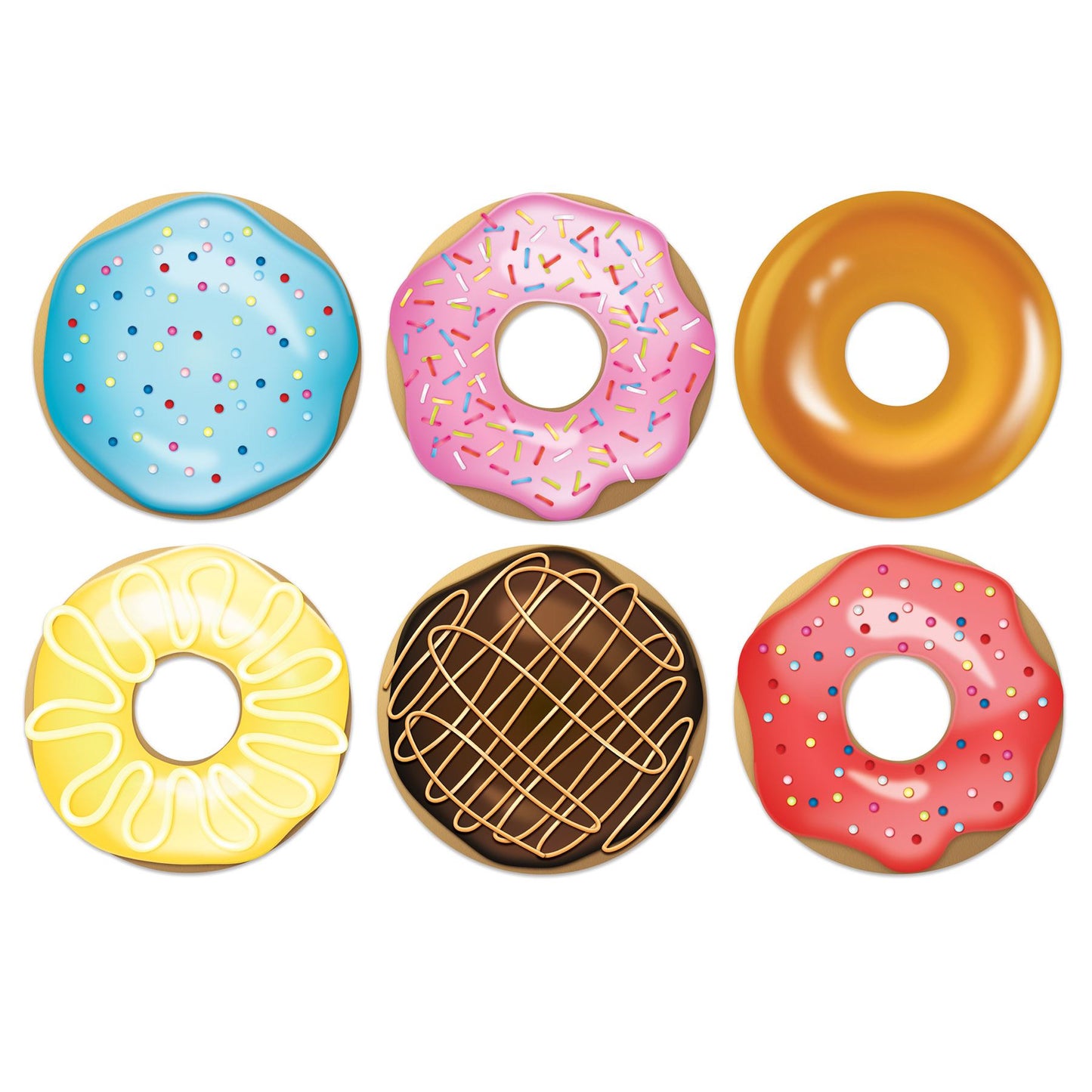 Beistle Donut Cutouts - Donuts | Party Supply | Decoration