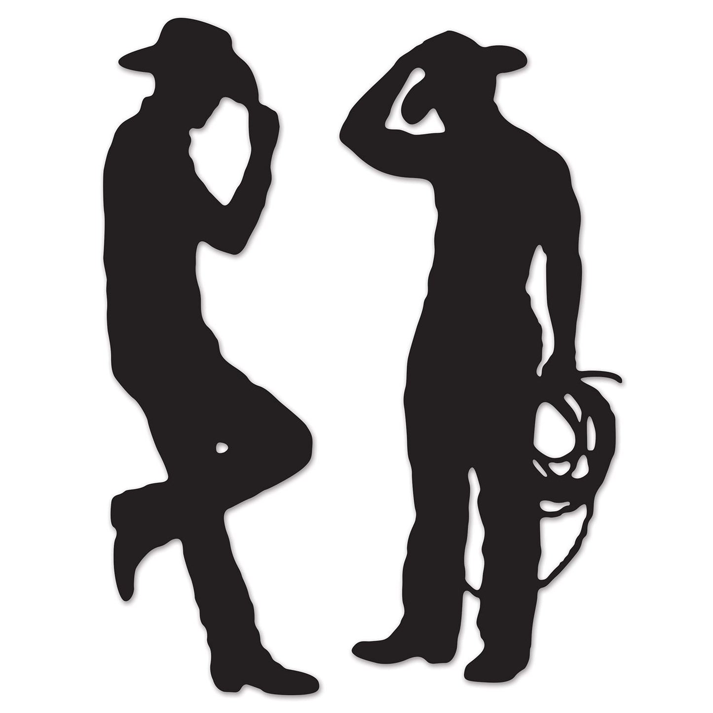 Beistle Cowboy Silhouette Cutouts - Western | Party Supply | Decoration