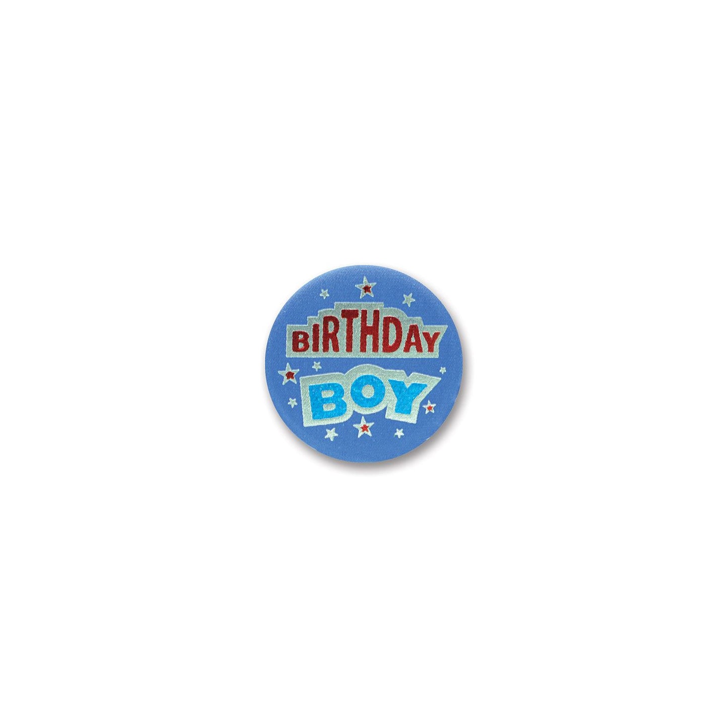Beistle Birthday Boy Satin Button | Party Supply | Decoration