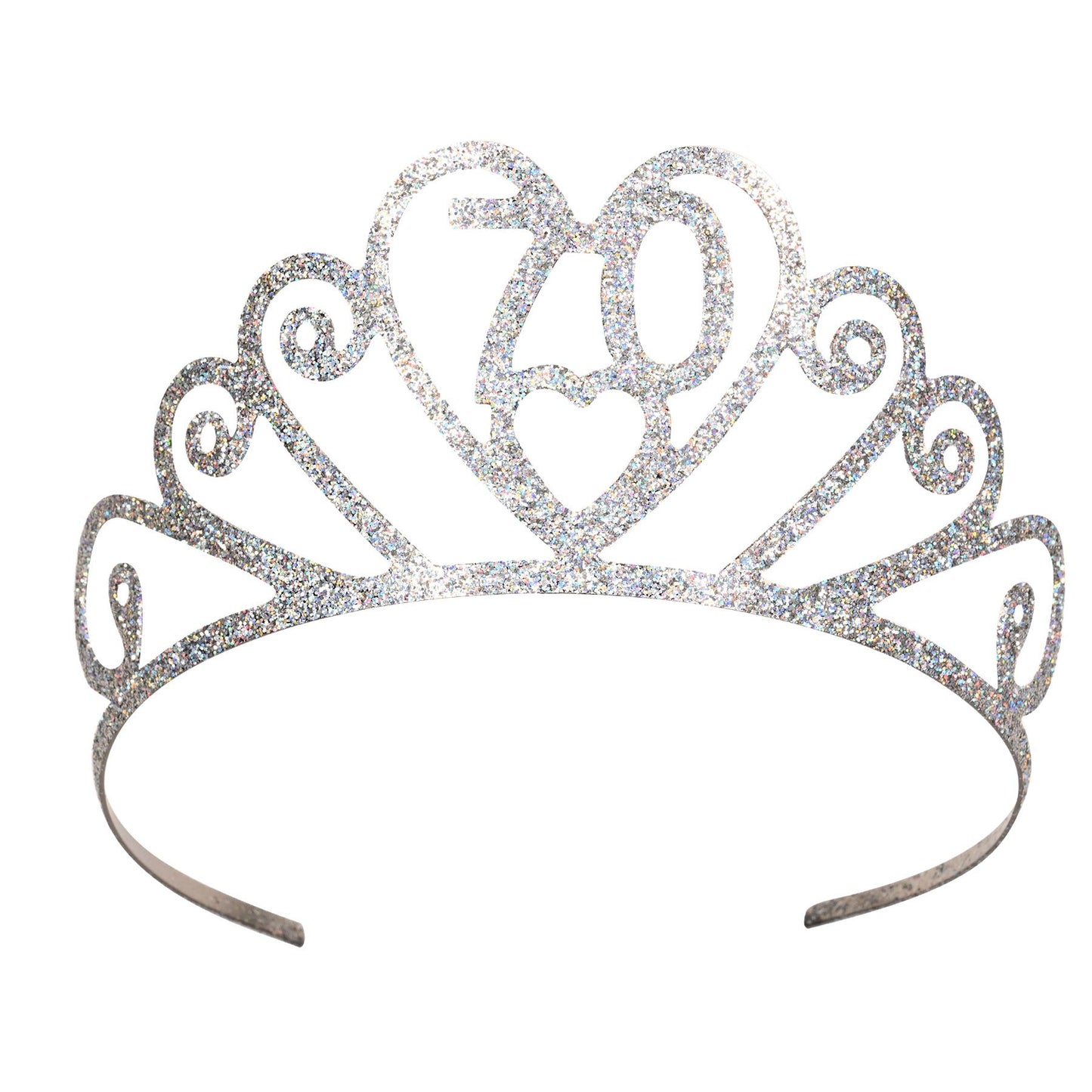 Beistle Glittered Metal 70 Tiara - Birthday-Age Specific | Party Supply