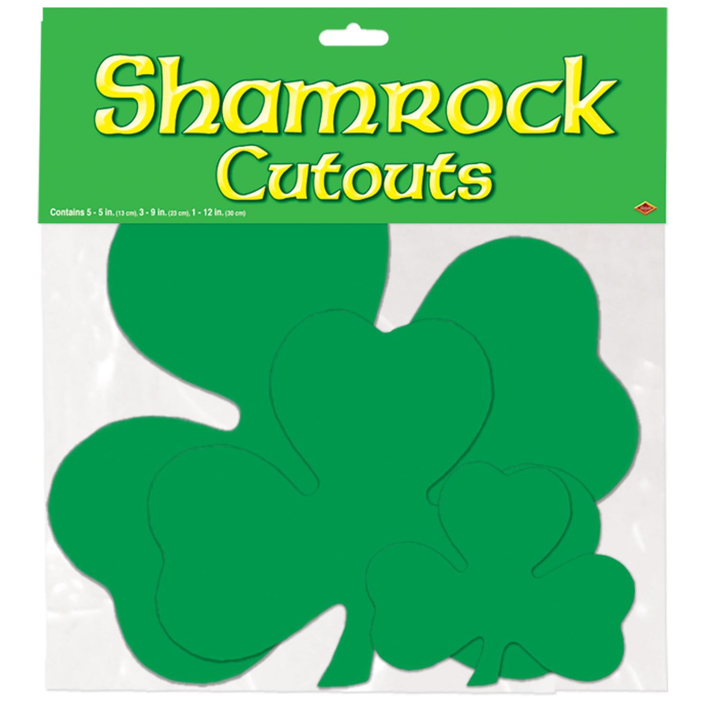 Beistle Printed Shamrocks - St. Patricks | Party Supply | Decoration