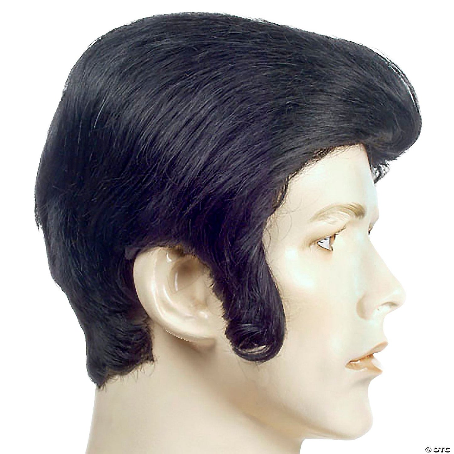 Human Hair 50's Rocker Wig Black