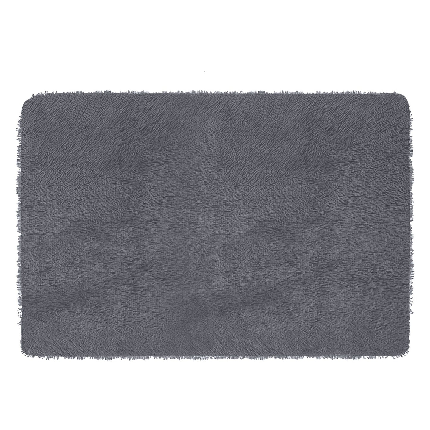 Fluffy Bedroom Rug 4’ x 2.6’ Anti-Skid Shaggy Area Rug Decorative Floor Car 3822