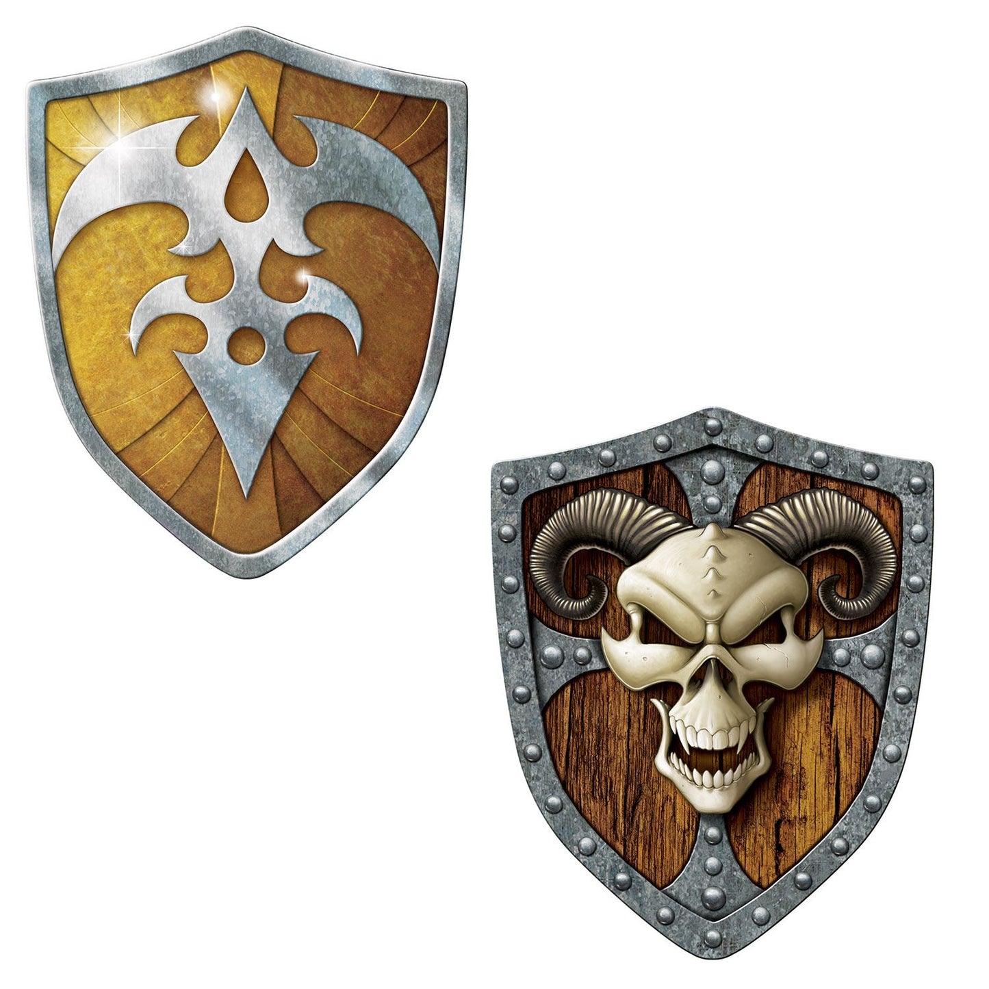 Beistle Shield Cutouts - Fantasy | Party Supply | Decoration