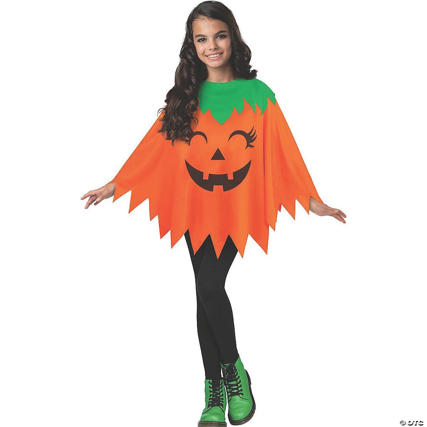 Kids Pumpkin Poncho | Halloween Decoration