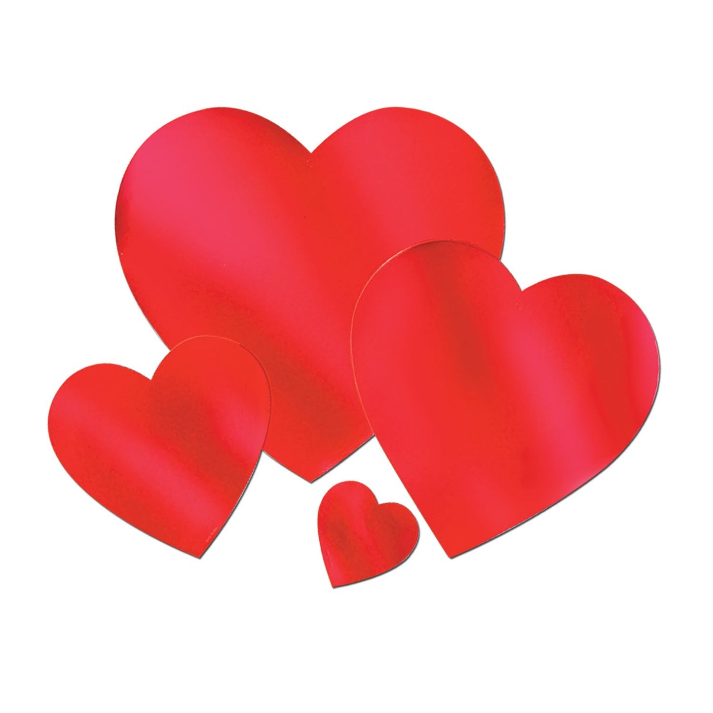 Beistle Red Foil Heart Cutout - Valentines | Party Supply | Decoration