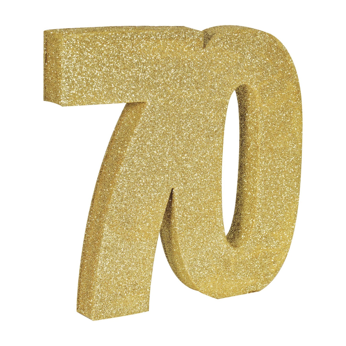 Beistle 3-D Glittered "70" Centerpiece - Birthday-Age Specific | Party Supply
