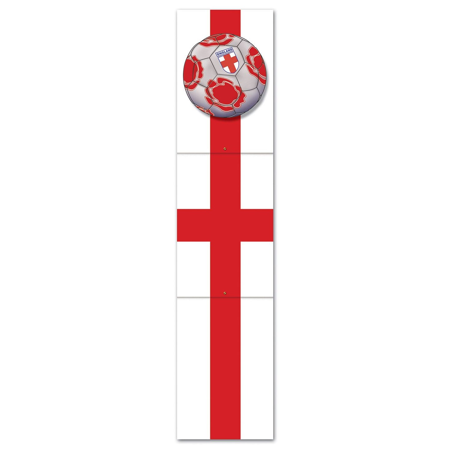 Beistle England Soccer Jointed Pull-Down Cutout | Party Supply | Decoration