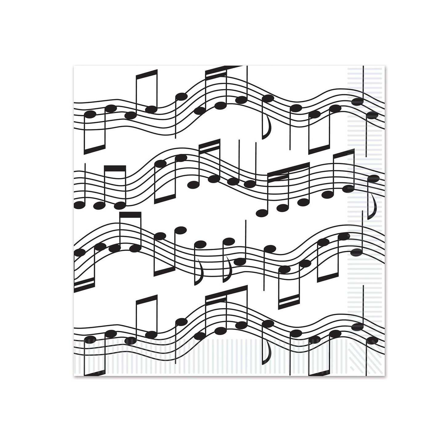 Beistle Musical Notes Beverage Napkins - Music | Party Supply | Decoration