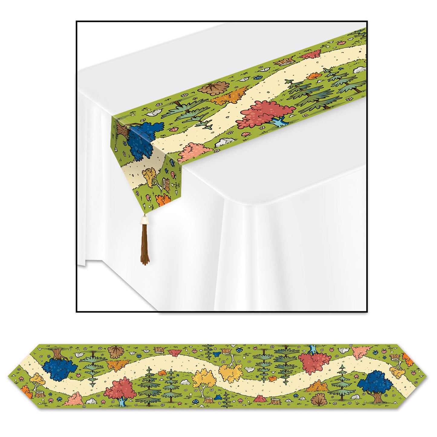 Printed Woodland Friends Table Runner