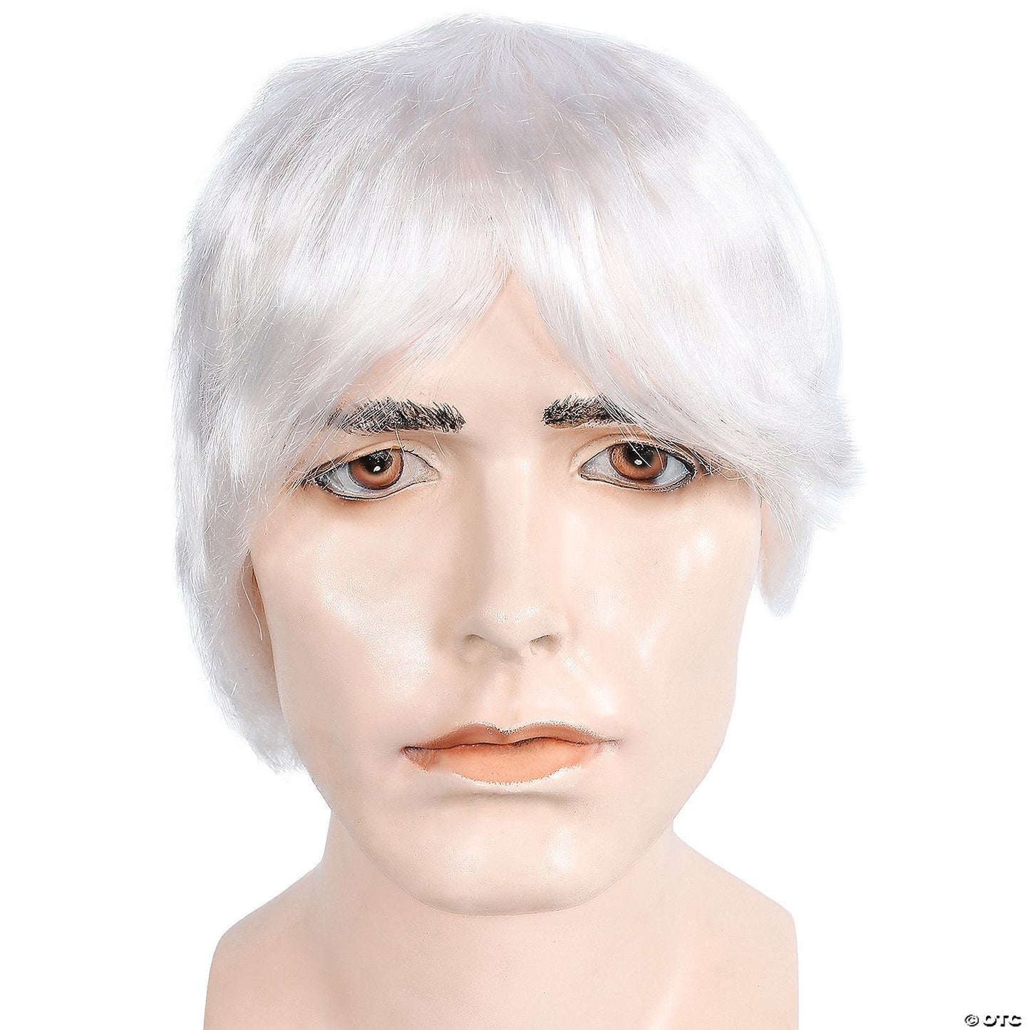 Mens Bargain Surfer Style Wig | White