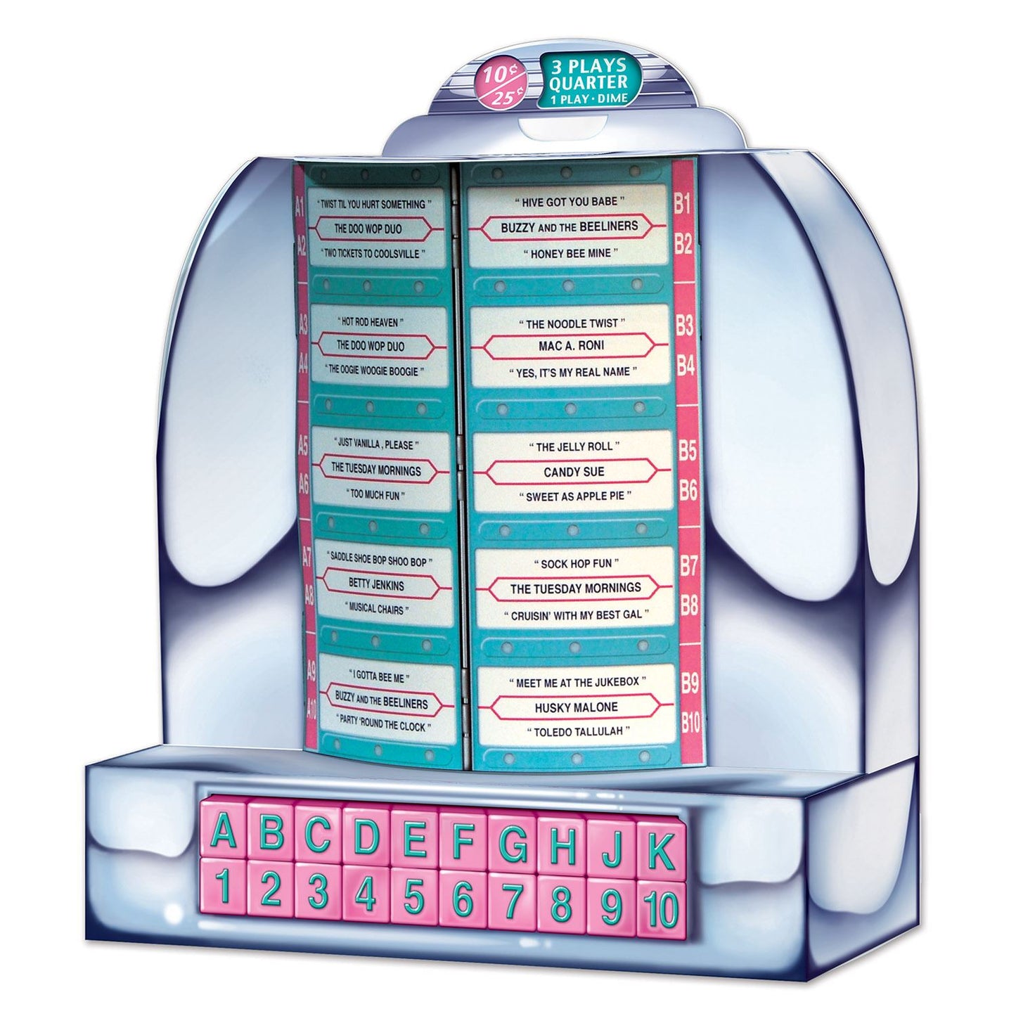 Beistle Tabletop Jukebox - 50's/Rock & Roll | Party Supply | Decoration