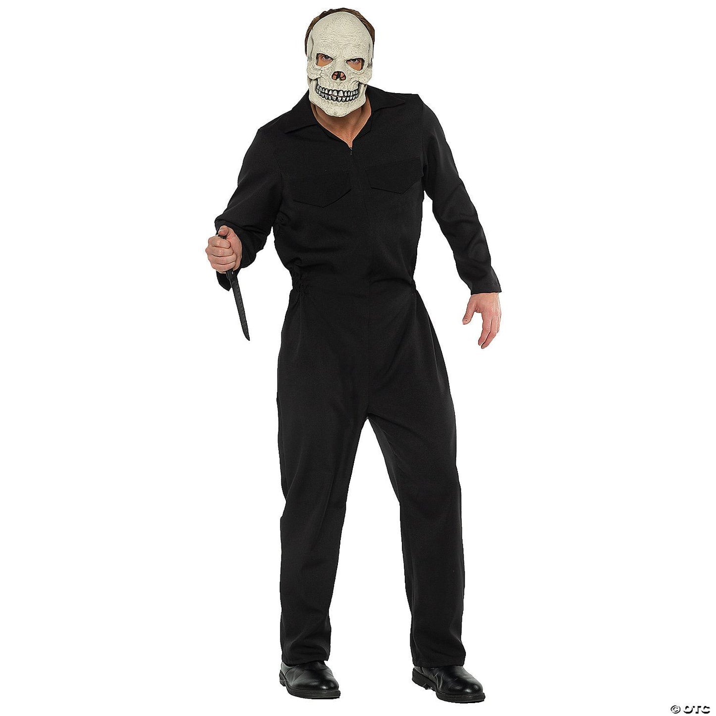 Mens Adult BOILER SUIT BLACK Costume