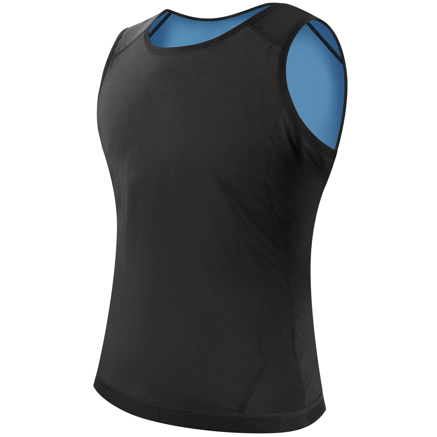 Men Sweat Vest Waist Trainer Shaper Heat Trapping Pullover Sweat Gym Vest 5123