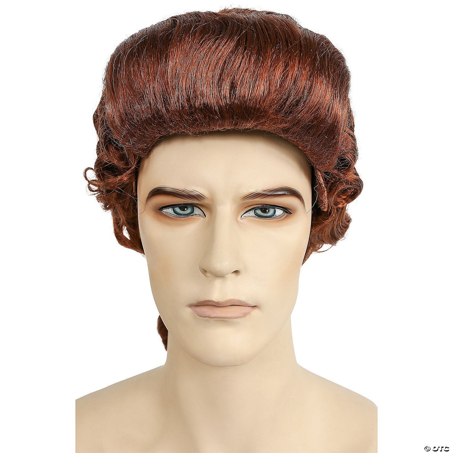 Mens Discount Colonial Man Wig | Brown/Red