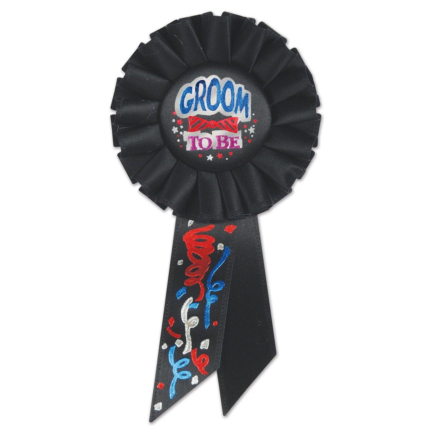 Beistle Groom To Be Rosette Ribbon - Party Supply Decoration for Wedding