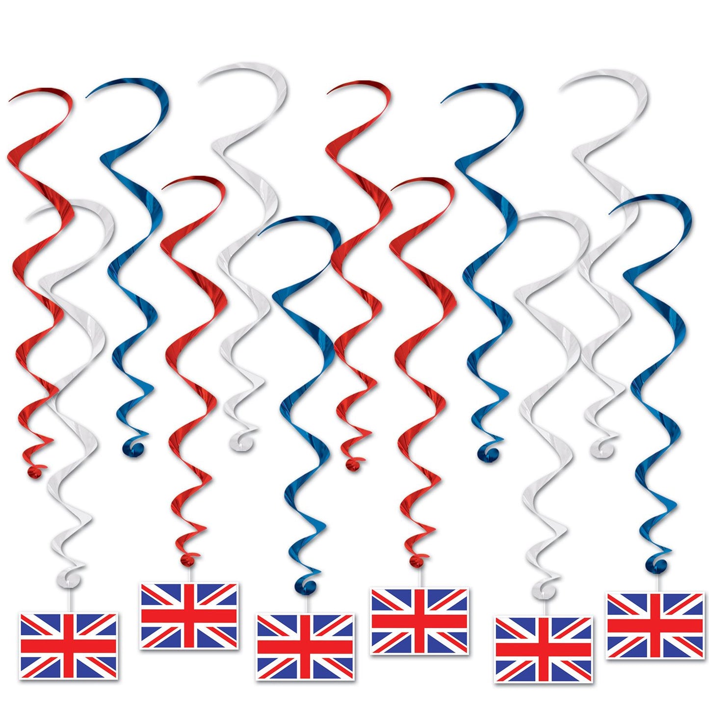 Beistle British Flag Whirls | Party Supply | Decoration