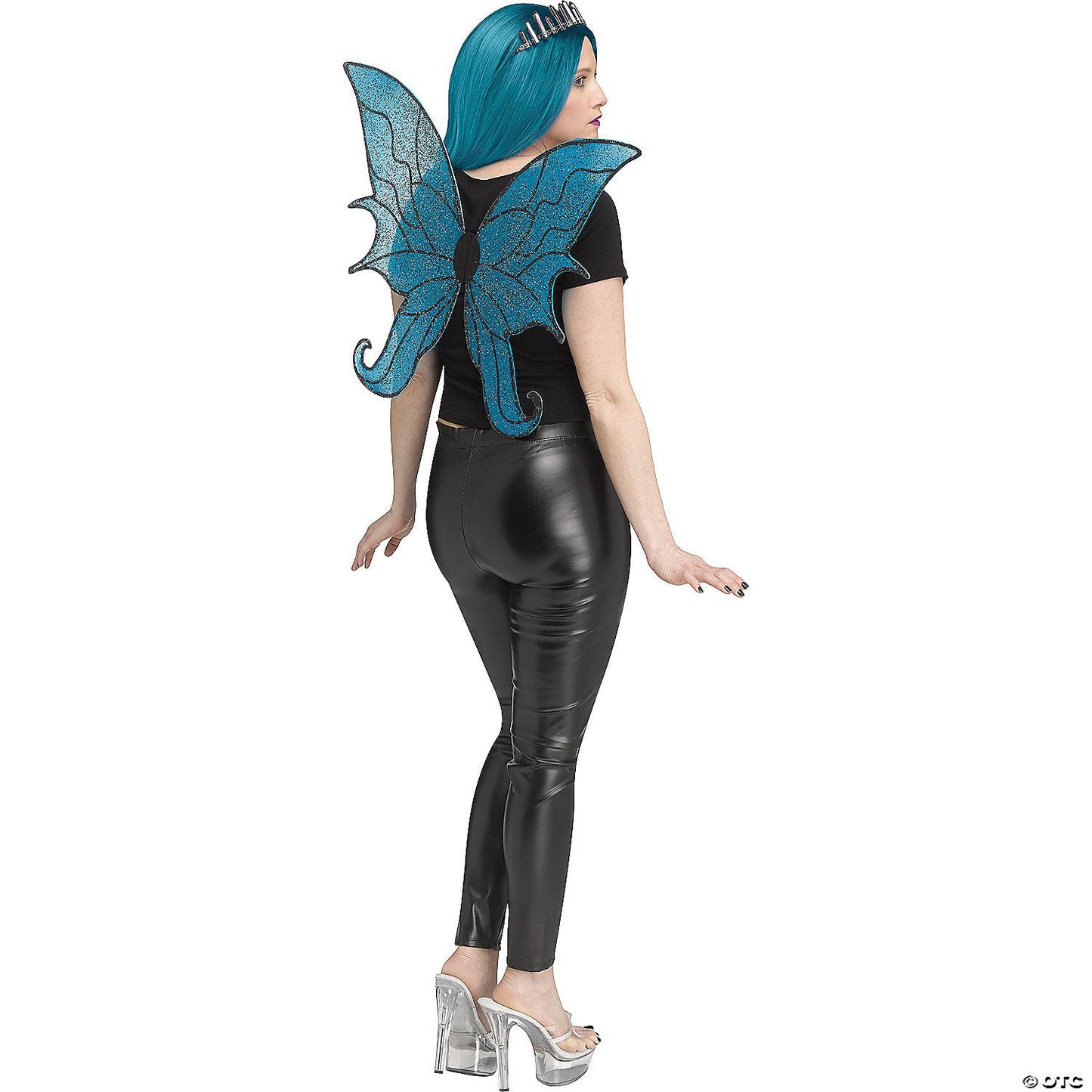 Wings Fairy Blue Glitter
