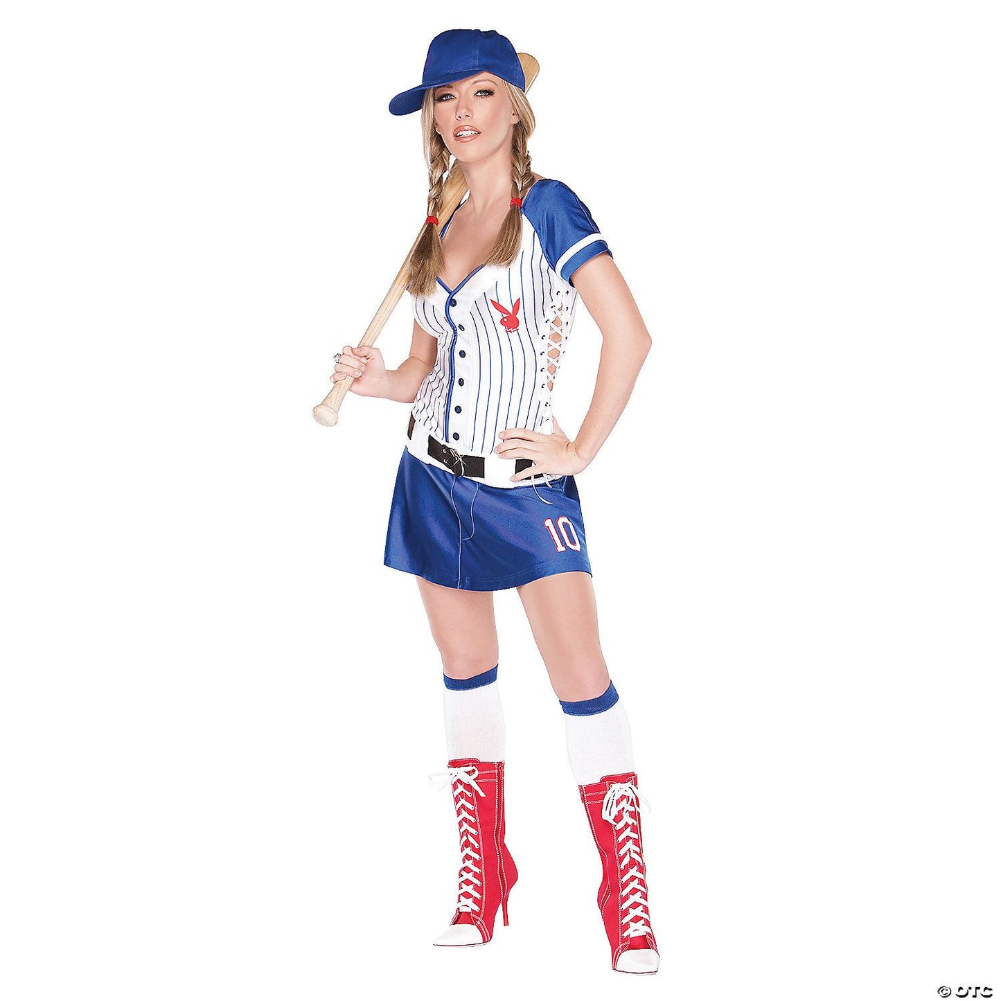 Womens Playboy Home Run Hottie Baseball Costume - Medium